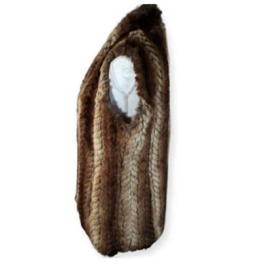 LIZ CLAIBORNE FAUX FUR VEST SZ.SP EUC. - Picture 5 of 8